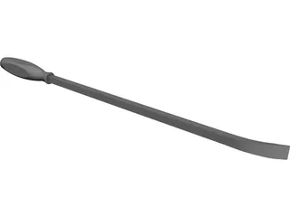 Pry Bar 18 inch CAD 3D Model