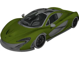 McLaren P1 3D Model 3D Preview