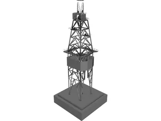 Drill Rig 3D Model