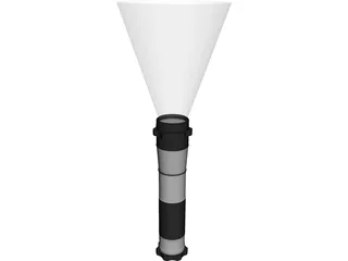 Tactical Flash Light 3D Model