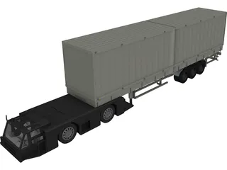 Airplane Truck 3D Model