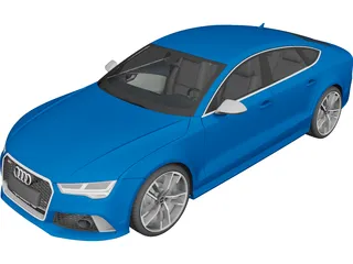 Audi RS7 Sportback (2016) 3D Model 3D Preview