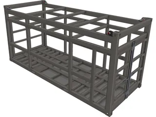 Offshore Container Frame CAD 3D Model