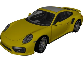 Porsche 911 Turbo S (2016) 3D Model