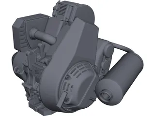 Engine Lombardini LGA 340 CAD 3D Model
