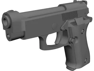 Beretta 85 Kimar CAD 3D Model