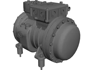 Dorin SE053 Compressor CAD 3D Model