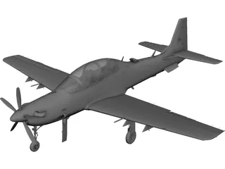 Embraer A-29B Super Tucano 3D Model