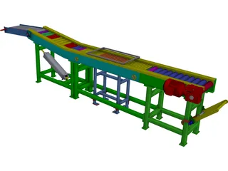 Shrink Conveyor CAD 3D Model
