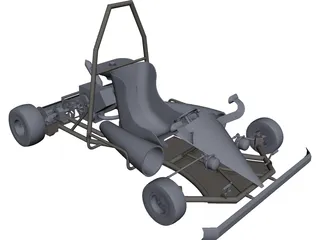 Go Kart CAD 3D Model