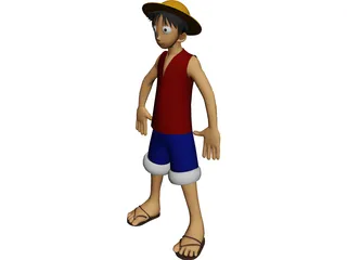 One Piece Luffy Adventure Map - 2000-2020 - 3D model by kane_sk06