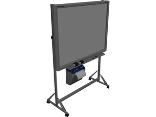 Stand Panasonic Panaboard 3D Model 3D Preview