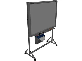 Stand Panasonic Panaboard 3D Model