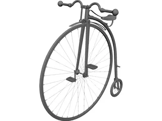 Bicycle Old 3D Model