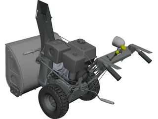 Snowblower CAD 3D Model