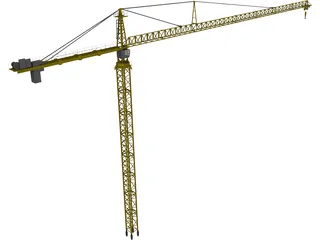 Leibherr 550 Tower Crane 3D Model