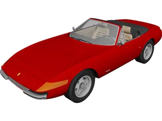 Ferrari 365 GTS4 Daytona Spyder (1972) 3D Model