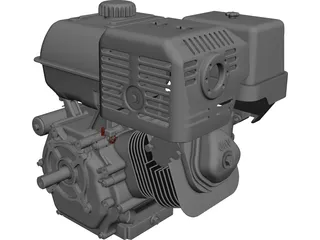 Honda GX390 Engine 3D Model 3D Preview