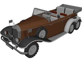 Mercedes-Benz G4 (1939) 3D Model