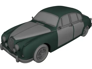 Jaguar MKII (1962) 3D Model 3D Preview