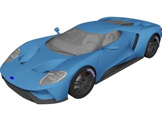 Ford GT (2017) 3D Model