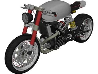 Honda CX500 3D Model