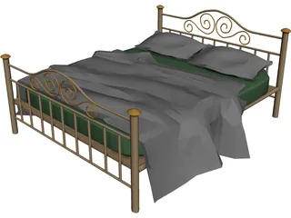 Iron Bed 3D Model
