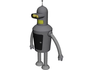 Futurama Bender 3D Model