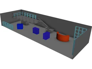 Room and Office 3D Model