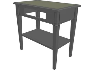 Walnut Nightstand 3D Model