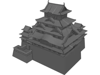 Himeji Jo Japan Castle 3D Model