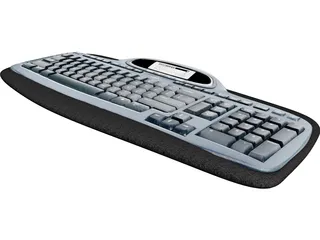 Logitech MX5000 Keyboard 3D Model 3D Preview
