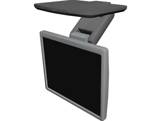 HP LCD Monitor 3D Model