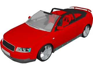 Audi A4 Cabrio [Tuned] 3D Model