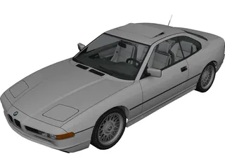 BMW 850i (E31) (1989-1994) 3D Model