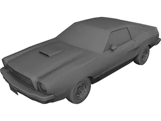 Ford Mustang (1976) 3D Model