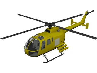 MBB BO 105 3D Model