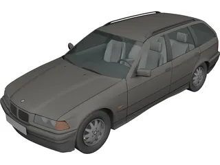 BMW 325i Touring (1995) 3D Model