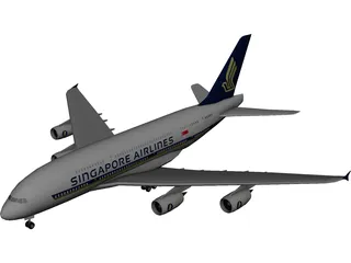 Airbus A380-800 3D Model