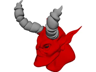 Demon Head 3D Model
