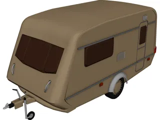 Caravan 3D Model 3D Preview