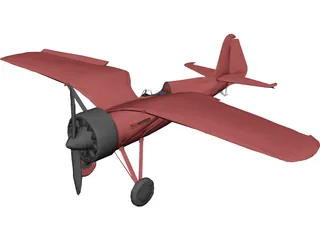PZL P.11C 3D Model