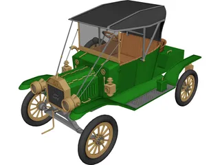 Ford T12 3D Model