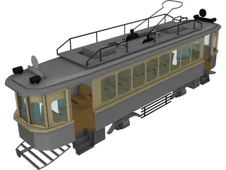 Trolley Russian WW1 Type-H 3D Model