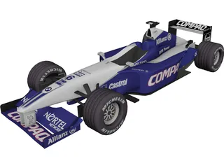 F1 Car Williams (2001) 3D Model