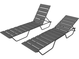 Sun Chair 3D Model 3D Preview