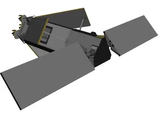 Iridium Constellation Satellite 3D Model