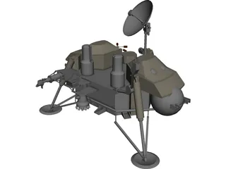 Mars Viking Probe Exploration 3D Model 3D Preview