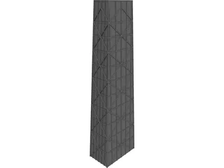 Hancock Tower, Chicago IL 3D Model