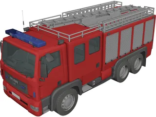 MAN TGL Fire Engine 3D Model